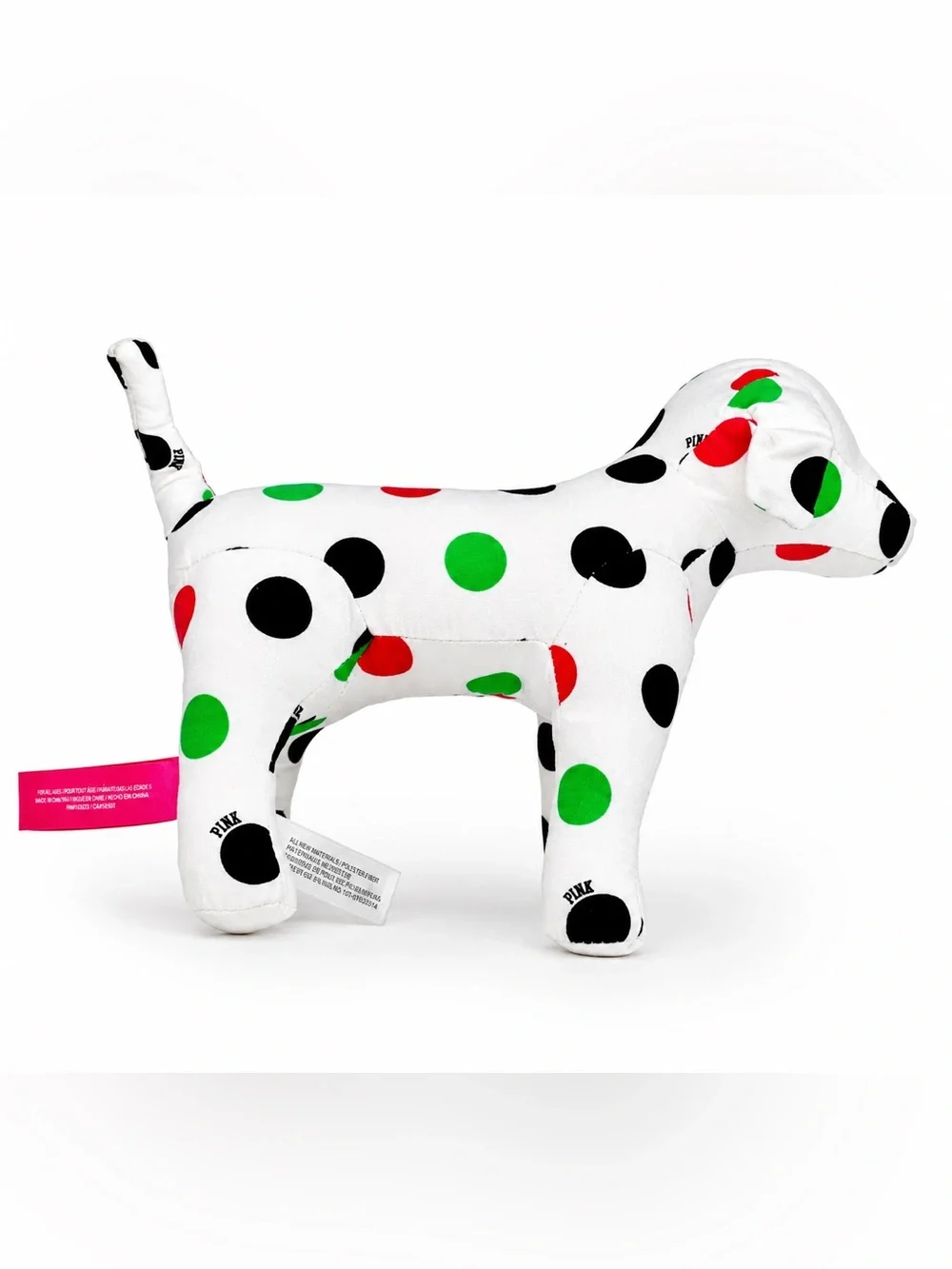 Victoria’s Secret PINK Dubai Mini Dog Plush Polka Dot Limited Edition Rare - Picture 3 of 6
